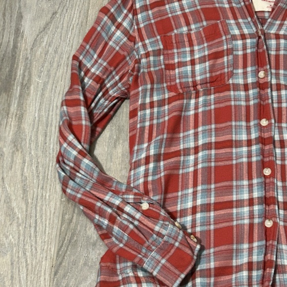 LIKE NEW! Women's Upcycled Gypsy Custom Flannel w/Ruffle - MEDIUM - Picture 8 of 12